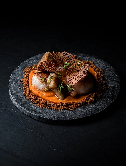 A refined and creative dish served during Mother's Day at the restaurant Dans le Noir ?